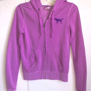 Victoria’s Secret Pink zip up hoodie with pockets